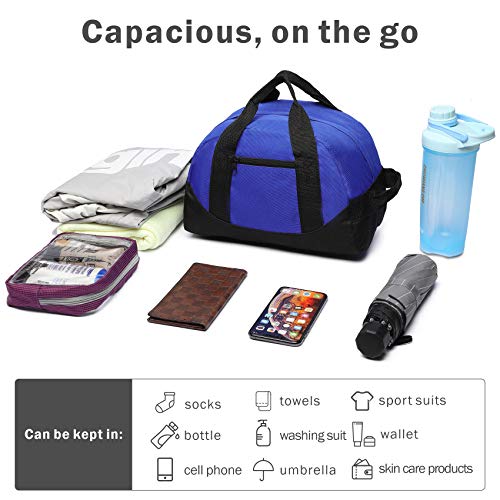 BuyAgain Duffle Bag, 12" Small Mini Travel Carry On Sport Duffel Gym Bag with Top Handle4