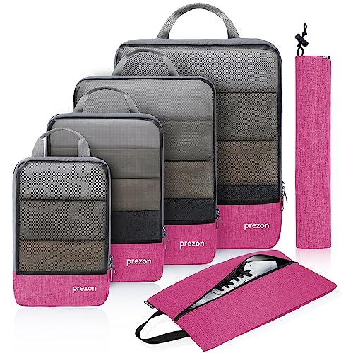 Cubes de Rangement Compressibles avec Sac a Chaussures de Voyage et Sac a Linge Organiseur de Valise Sac de Rangement Extensible pour organiser vos bagages de voyage organiseur de bagages