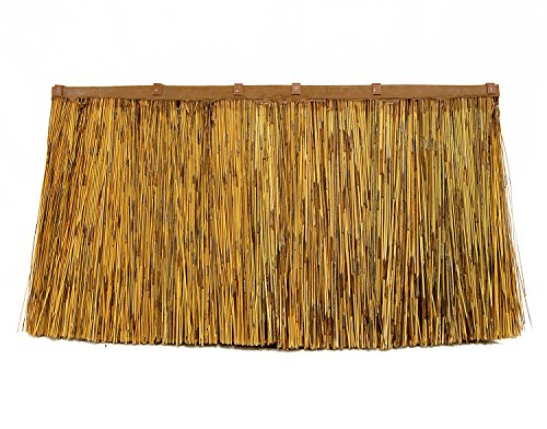FOREVER BAMBOO African Thatch Reed Panel Palapa Cover Tiki Bar Roof Tiki Thatch Roofing Panels 31 in...