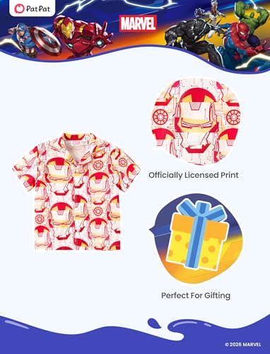 Image of Disney Marvel Spiderman Cars Stitch Star Wars Mickey Boys Hawaii Shirt Button Up Dress Shirts Short Tropical Shirt Kids 2-13Y