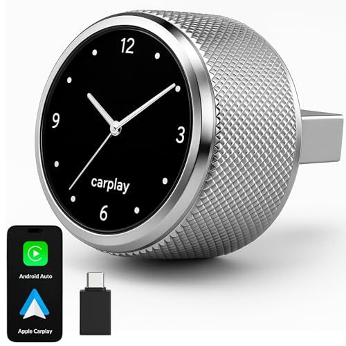 Ya en manzanajugosa.com: Adaptador Carplay Inalambrico y Android Auto para Coche - Compatible con Apple iPhone Car Play y Android Inalámbrico con Autolink – USB-A con Adaptador USB-C - con Pantalla de Reloj analogico