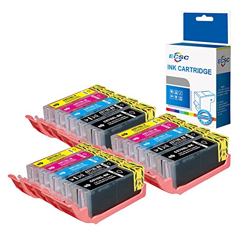 ECSC Compatibel Inkt Cartridge Vervanging voor Canon Pixma MG5700 MG5750 MG5751 MG5752 MG5753 MG6800 MG6850 MG6851 MG6852 MG6853 MG7750 MG7751 MG7752 MG7753 TS5050 TS5051 (BK/PBK/C/M/Y, 15-Pack)