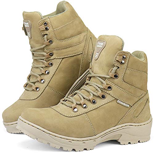 Bota Coturno Adventure Cano Curto Areia (40)