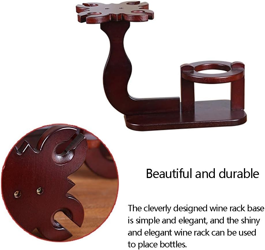 Wooden Orchid Grass Wine Rack Home Fashion Crafts Freestanding Wine Bottle Rack Wine Glass Rack Removable Wine Rack