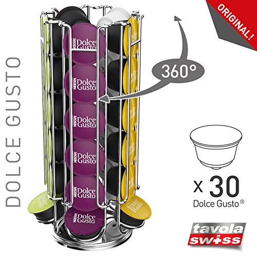 Tavola Swiss PARCO-30 soporte para 30 cápsulas Dolce-gusto, giratorio