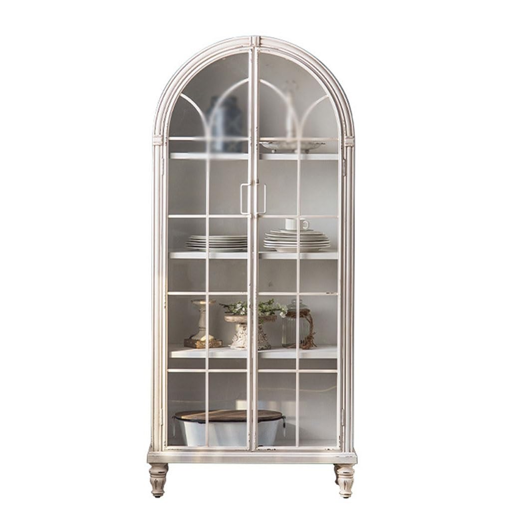 EXTRATIME Sideboard Iron Luxury Retro Sideboard Old Storage Storage Cabinet Bed and Breakfast Living Room Wall-Mounted Tea Cabinet Buffet Cabinet