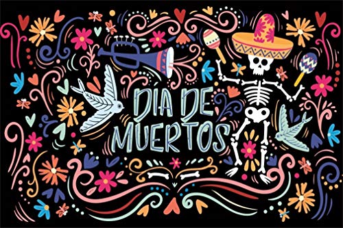 Gorro de calavera Leyiyi Day of The Dead accesorio para disfraz de calavera mexicana