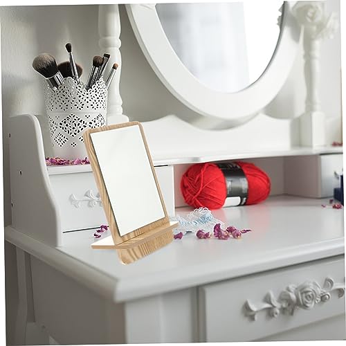 Espejo de Maquillaje de Madera Portátil con Luz miniatura 7