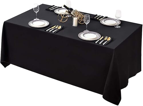 Surmente Mantel Rectangular de poliéster 228,6 x 132 para Bodas, Banquetes, rest