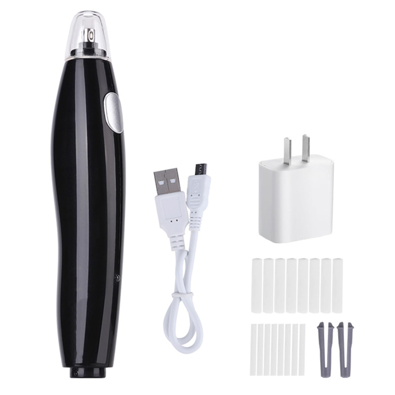 Gomme électrique pour projet d'artisanat avec 16 recharges Gomme automatique pour artiste, débutant, étudiant, dessin, esquisse avec recharges