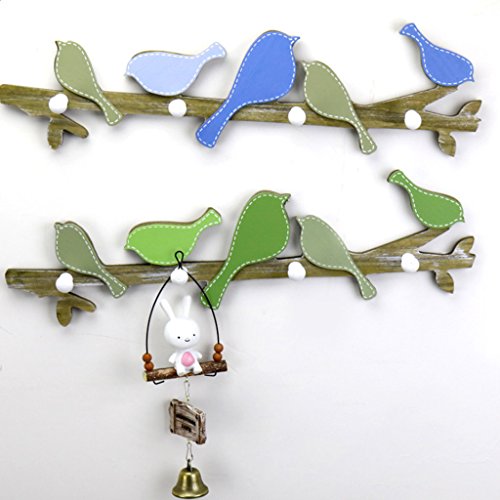 LOVIVER Gancho De Cabide De Parede De Tábua De Madeira Rústica Com Rack De Gancho De Toalha De Roupa