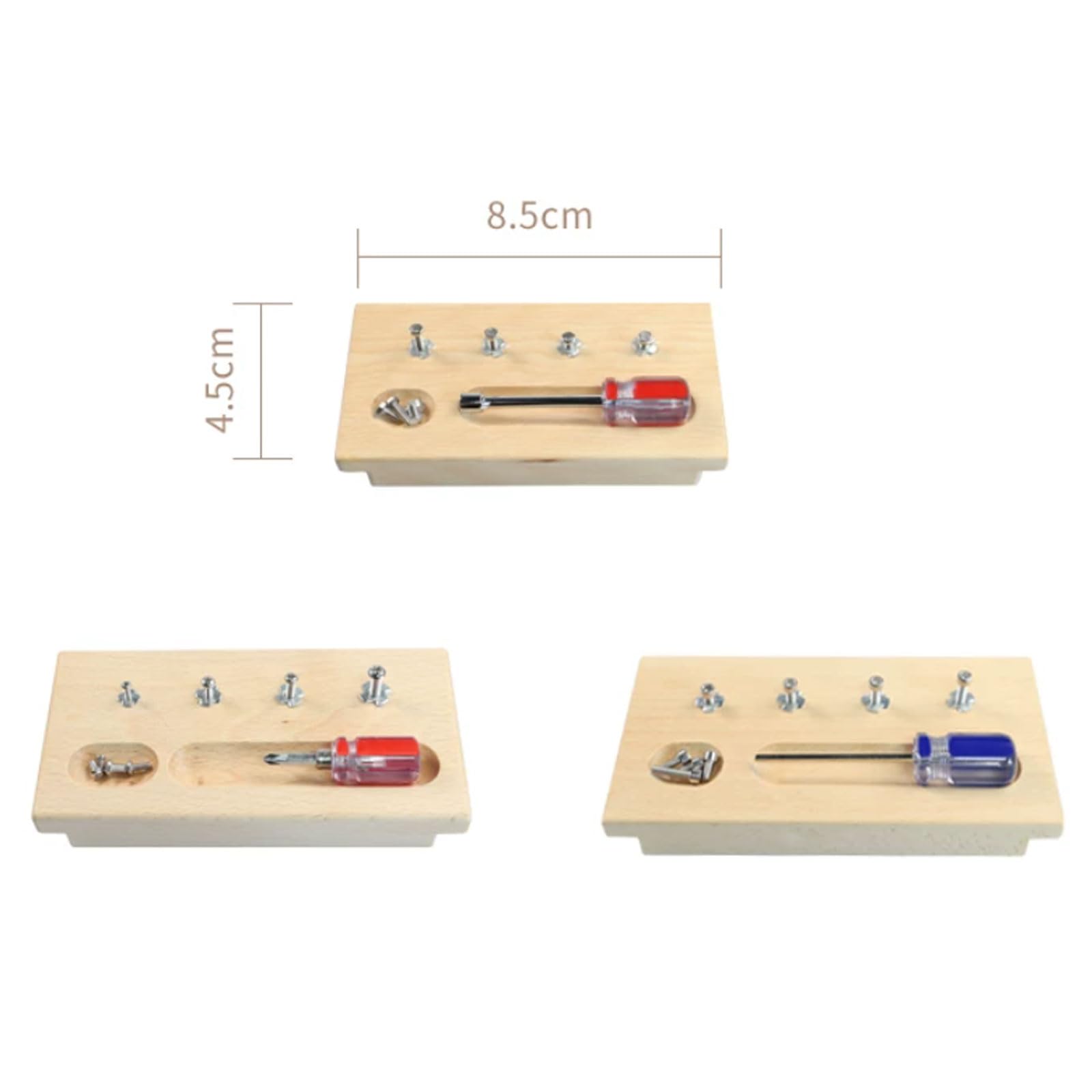 Set Tavole cacciavite Legno Montessori