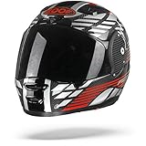 Roof RO200 CARBON SPEEDER CASQUE INTÉGRAL ROUGE ARGENT S