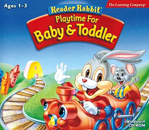 Learning Company Reader Rabbit Playtime For Baby & Toddler Children 9 and Under for WIN/MAC for 3-1