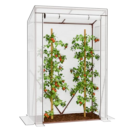 Amopatio Tomatengewächshaus, Gartengewächshaus mit verstärkter...