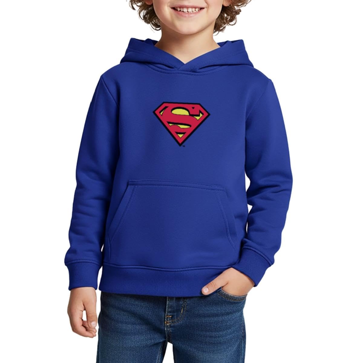 Spreadshirt DC Comics Superman Logo Original Karneval Kinder Premium Hoodie