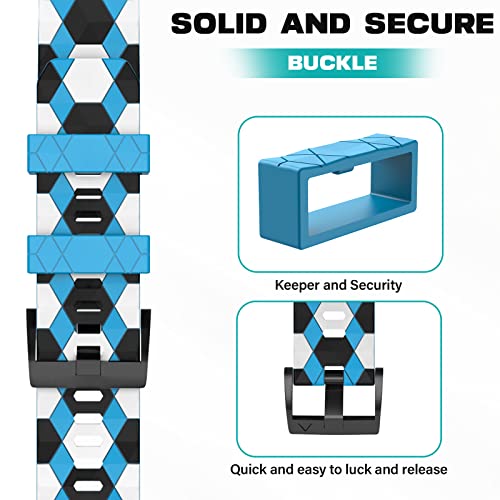 OVERSTEP Compatible for Garmin Fenix 7X/5X/5X Plus/6X/6X Pro/3/HR/Descent MK1 & Suunto 9 Baro/9/7/Spartan Sport Wrist HR/D5 26mm Wide Soft Silicone Sports Watch Band - Image 4