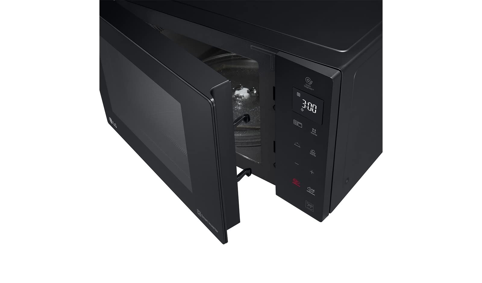 LG MH7235GPS Mikrowelle Smart Inverter mit Quarzgrill, 32 Liter, 1200 W, Automatikprogramme, 5 Leistungsstufen, inklusive Mikrowellenteller Crispy - Schwarz Rauch