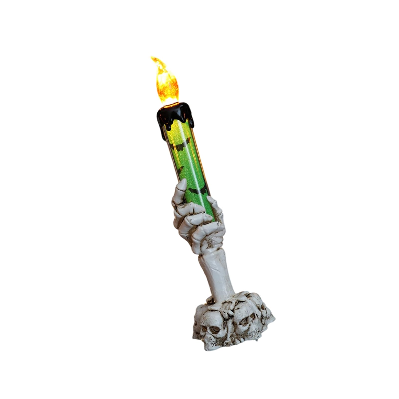 Elnwnnkc Green Led Hand-Shaped Bougie Light Safe Flameless Decoration For Halloween Themed Parties Home Decor Light