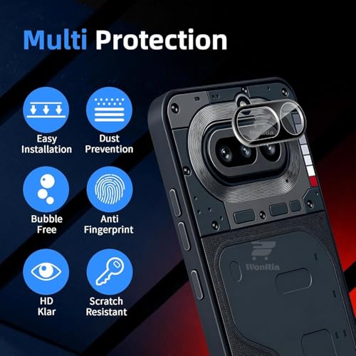 Image of FabeKee /Tempered Glass Screen Protector Compatible for Nothing Phone 4a | Front And Back Screen Guard With camera lens protector (Phone (4a))