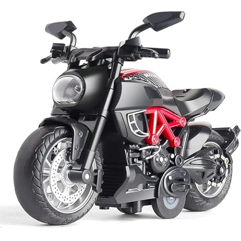 MING YING 66 Toy Motorcycle - Pull Back Toy Cars with Sound and Light Toy,Motorcycle Toy for Kids,Motorcycle Toys for Boys Age 3-9 Cover