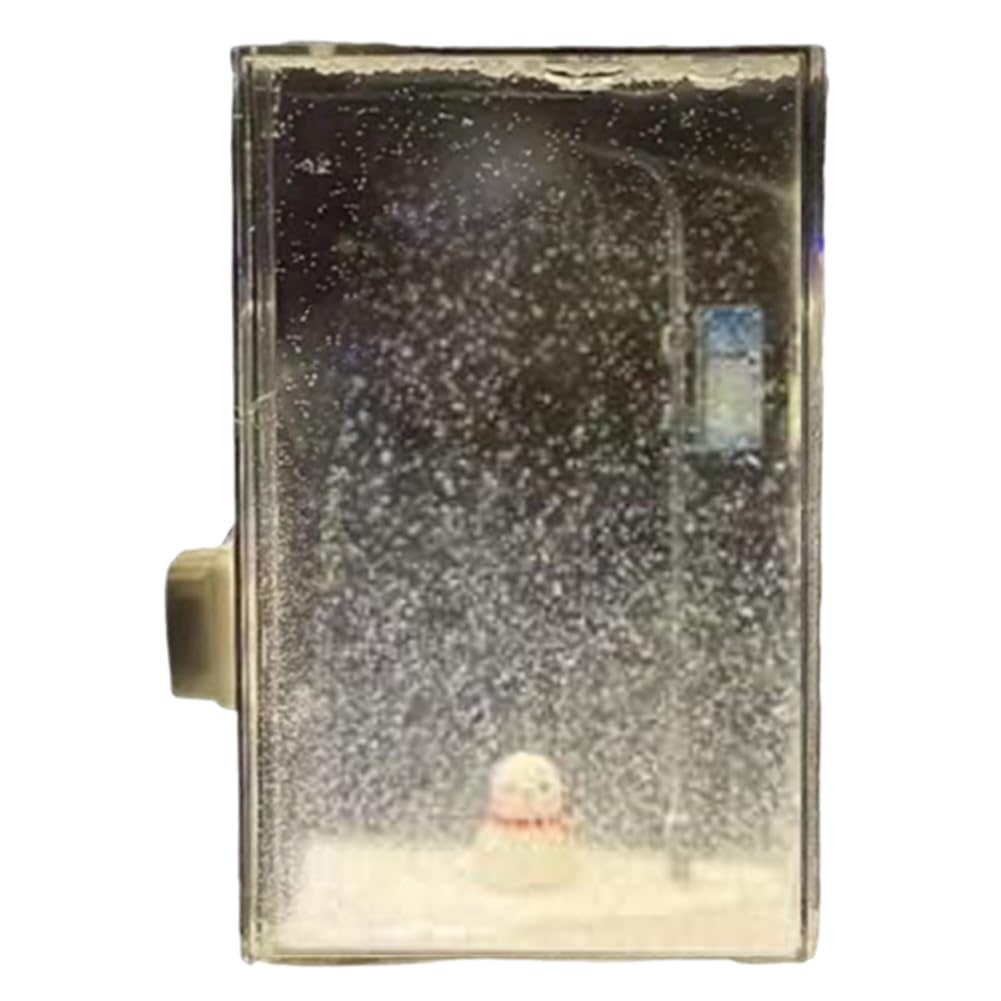 WMFASBAG Christmas Snow Scene Night Light, Snowy Lamp Material Pack Snowy
