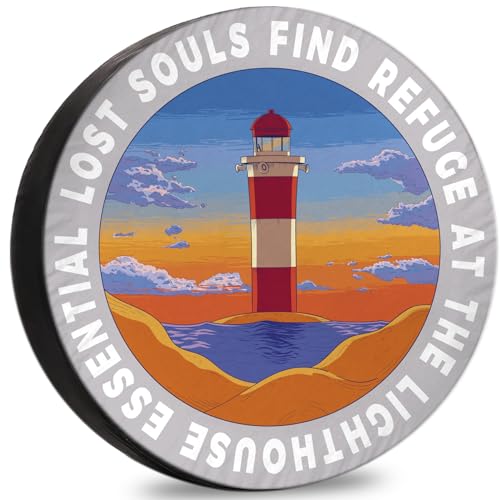 Cubierta De Llanta Faro De La Isla Cubierta De Ruedas Durable Repuesto Cubiertas Neumáticos para Minibús Todoterreno Coche,76-79cm