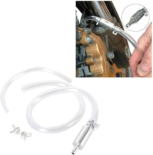 Brake Bleeder Hose, Universal Clutch One Way Valve Tube Bleeding Tool, Hydraulic Brake Fluid Bleeder Replacement Hose, Vehicle Repair Accessories for Brake Bleeding,Brake System Bleeding Tools - Thumbnail 4