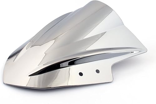 Miniatura 9 de Parabrisas doble burbuja Areyourshop para Kawasaki Ninja 300 EX300 2013-2016, Negro