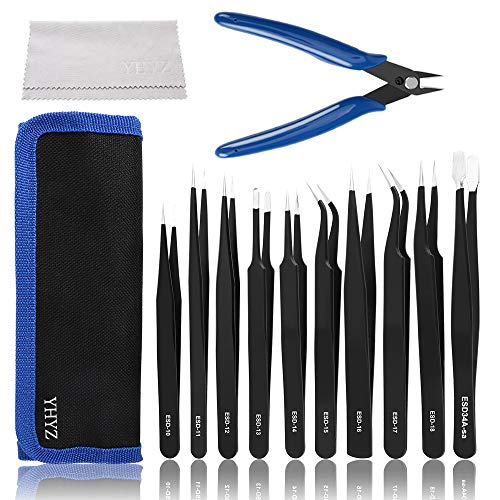 YHYZ Anti-Static Precision Tweezers for Electronics