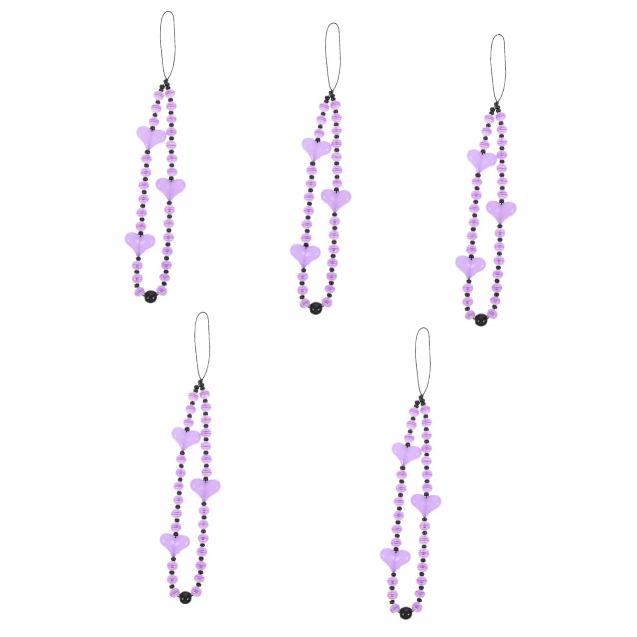 DOITOOL 2 Piezas Amor Cadena Para Teléfono Móvil Llavero Colgante Cadena Teléfono Portátil Encanto Llaveros Mujeres Cordón Para Llaves Bolsa Colgante Cadena Pulsera Cordón Teléfono Cordón