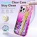 NGB Designed for iPhone 11 Phone Case, Pink/Purple | Glitter Liquid Sparkle Cute Cover for Women Girls Kids | with Tempered Glass Screen Protector & Ring Holder & Wrist Strap