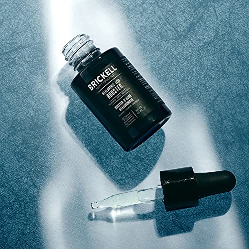 Brickell Men's Hyaluronic Acid Booster Serum for Men, Natural and Organic Hyaluronic Acid Booster for Face to Hydrate and Nourish Skin, Reduce Fine Lines and Wrinkles, Unscented .50 Ounce - Image 4