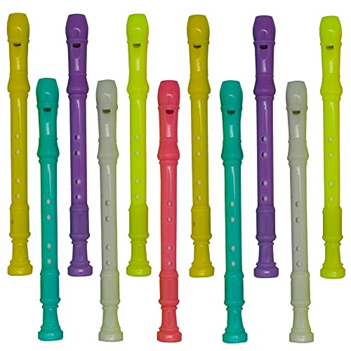 Maydahui - 12 bolígrafos de tinta de gel de color negro con forma de flauta para niños, niñas y estudiantes