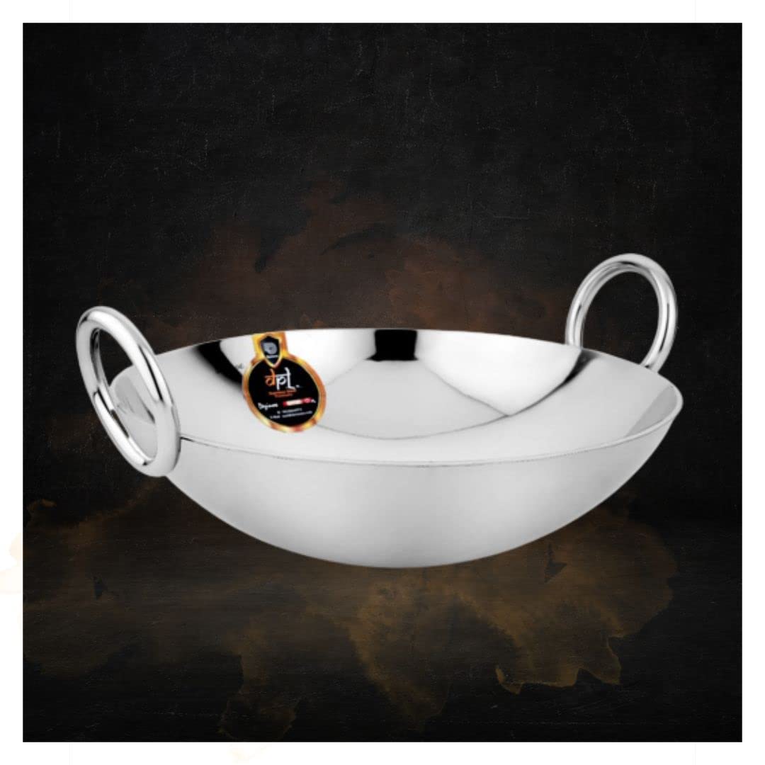 Buy Being One Stainless Steel Heavy Gauge Hammered Finish Kadhai Heavy