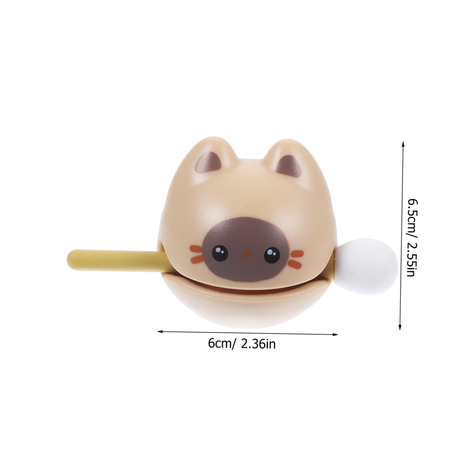 MAGICLULU Percussion Toy Small Wooden Fish Office Relaxing Musical Educational Cat Decor for Boys and Girls