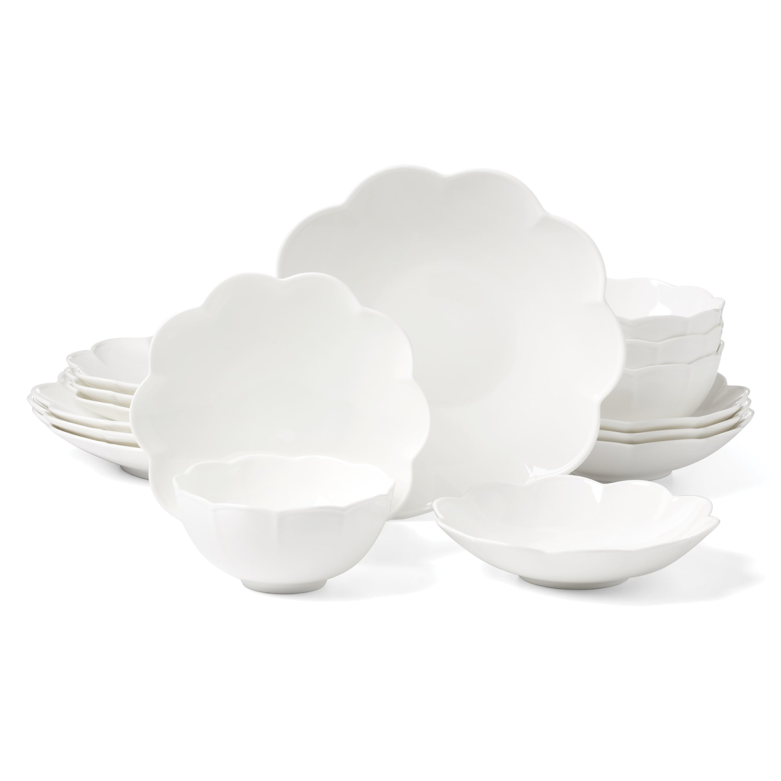 Lenox Studio 1414 Scallop 16-Piece Dinnerware Set