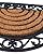 BIRDROCK HOME 18 x 30 Half Round Natural Coir and Rubber Doormat with Scroll Border - Natural Fibers - Outdoor Doormat - Keeps Your Floors Clean - Decorative Design - Brush Coir