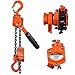 Prowinch 1/2 Ton Mini Lever Block Chain Hoist Ratchet 1000 lbs Load Capacity Chain Puller 5 ft. G80 Chain