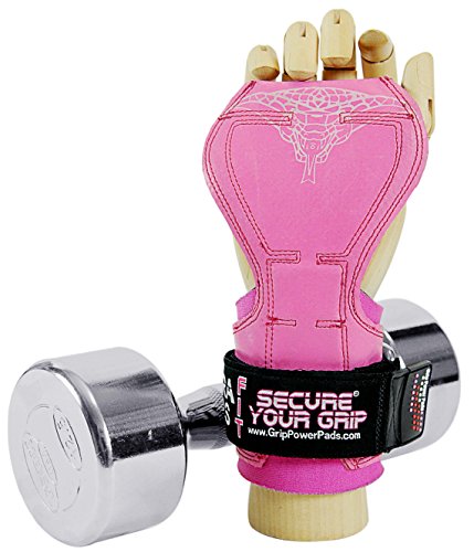 Image of Cobra Grips Weight Lifting Gloves with Adjustable Neoprene Padded Wrist Wraps - Heavy Duty Alternative to Power Lifting Hooks for Deadlifts