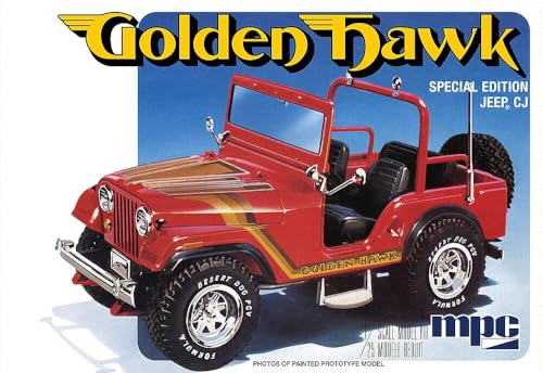 MPC 1981 Jeep CJ5 Golden Hawk Modelo a Escala 1:25