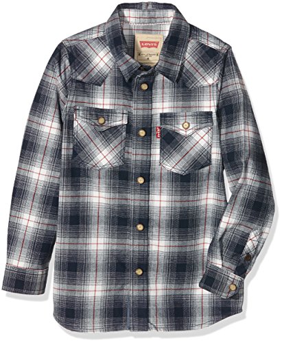Levi's LS Shirt BOULY Camicia, Blu (Bright Blue)