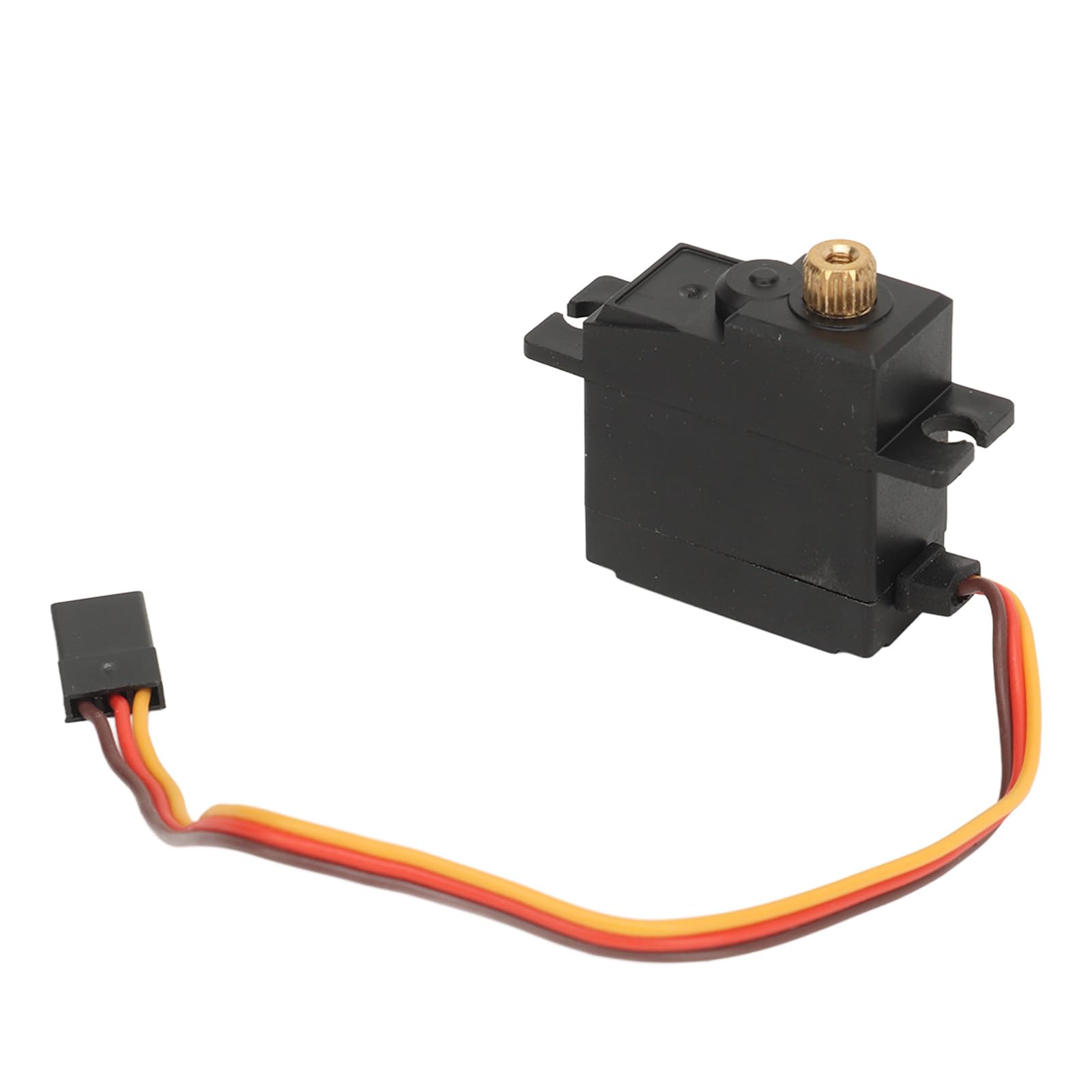 Servo digital RC de 2,2 kg de torsión con brazo de aleación de aluminio 25T, accesorio de actualización RC para coche RC MJX 16208 16207 16209 1/16 (Roja)