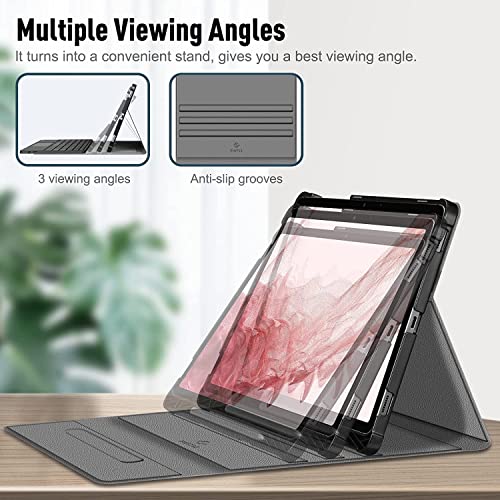 Image of HOM 3 Fold 7-Colour Backlight Detachable Wireless Bluetooth Keyboard with Trackpad /Touchpad & Tablet Cover Case for Samsung Galaxy Tab S10 Lite 10.9 inch /S9 FE 10.9 inch /S9 11 inch / S10 FE 10.9 inch / S11 11 inch inch