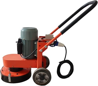 Hand-push Cement Ground Grinder Terrazzo Ground Grinding Machine with Triangular Disc Sandpaper Resin Grinding Disc and Terrazzo Floor Grinding Disc 220V 4KW