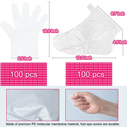 image for Lwsengme Paraffin Wax Liners for Feet and Hand, 200pcs Larger and Thic