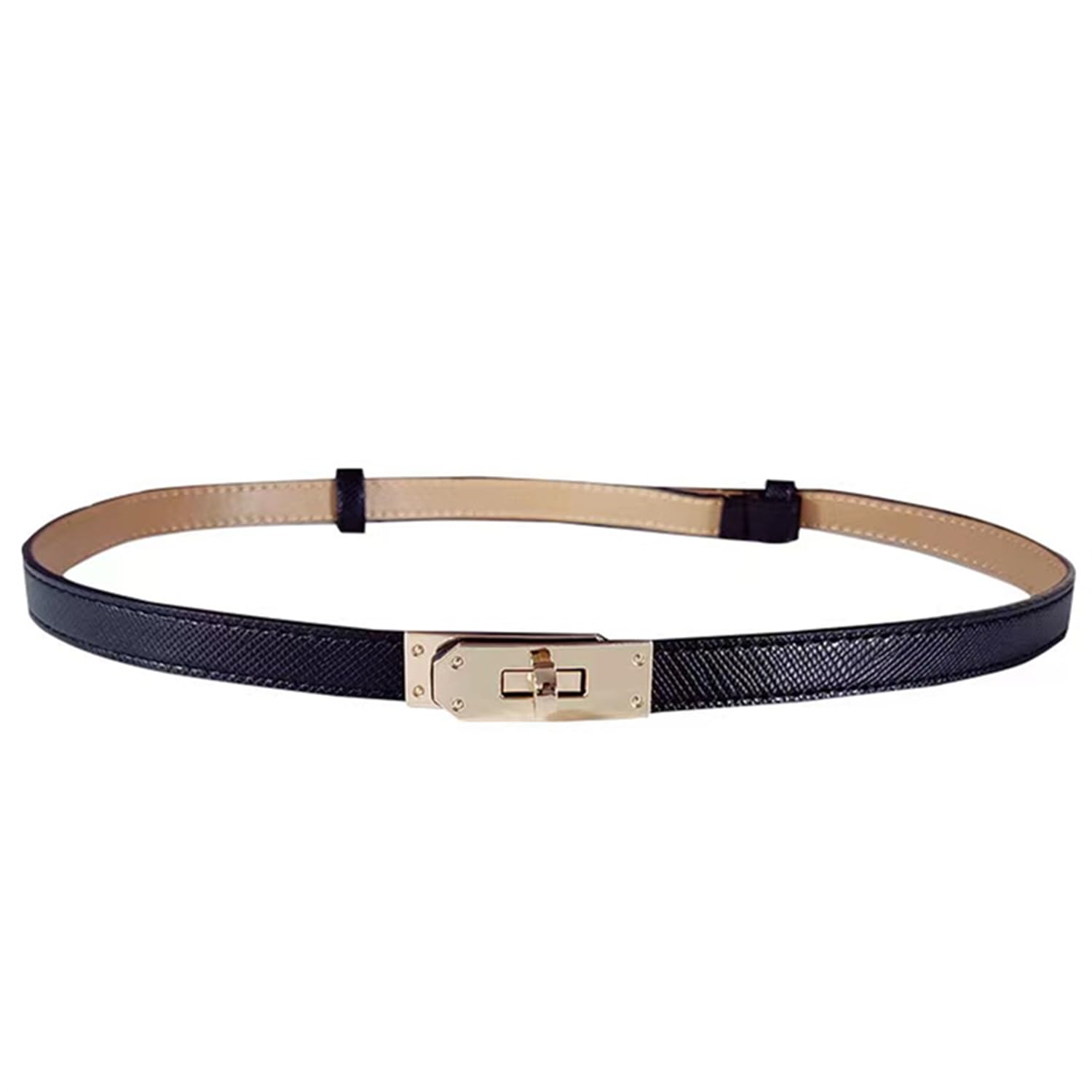 Jinjiascbelts For Women Skinny Classic Leather Belt Solid Color