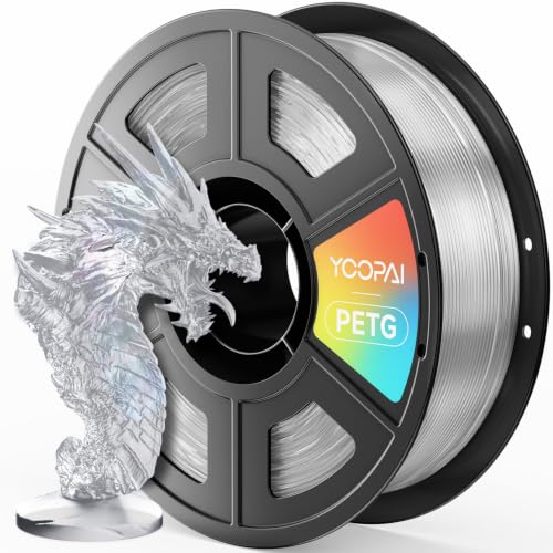 Image of PETG Filament, 3D Printer Filament 1.75mm 1KG (2.2lbs) Transparent