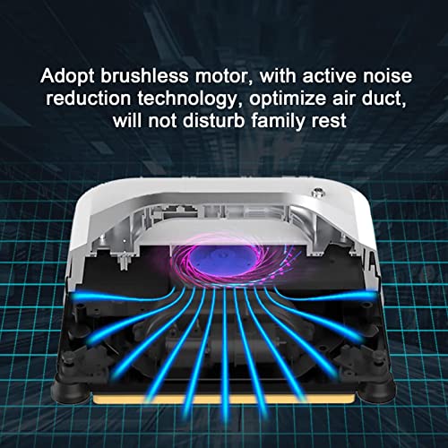 Robotic Window Cleaner with 40ml Tank, Electric Window Cleaning Robot, Auto Water Spray, Voice Output, Remote Control, for Glass, Tile, Mirrors - Image 6