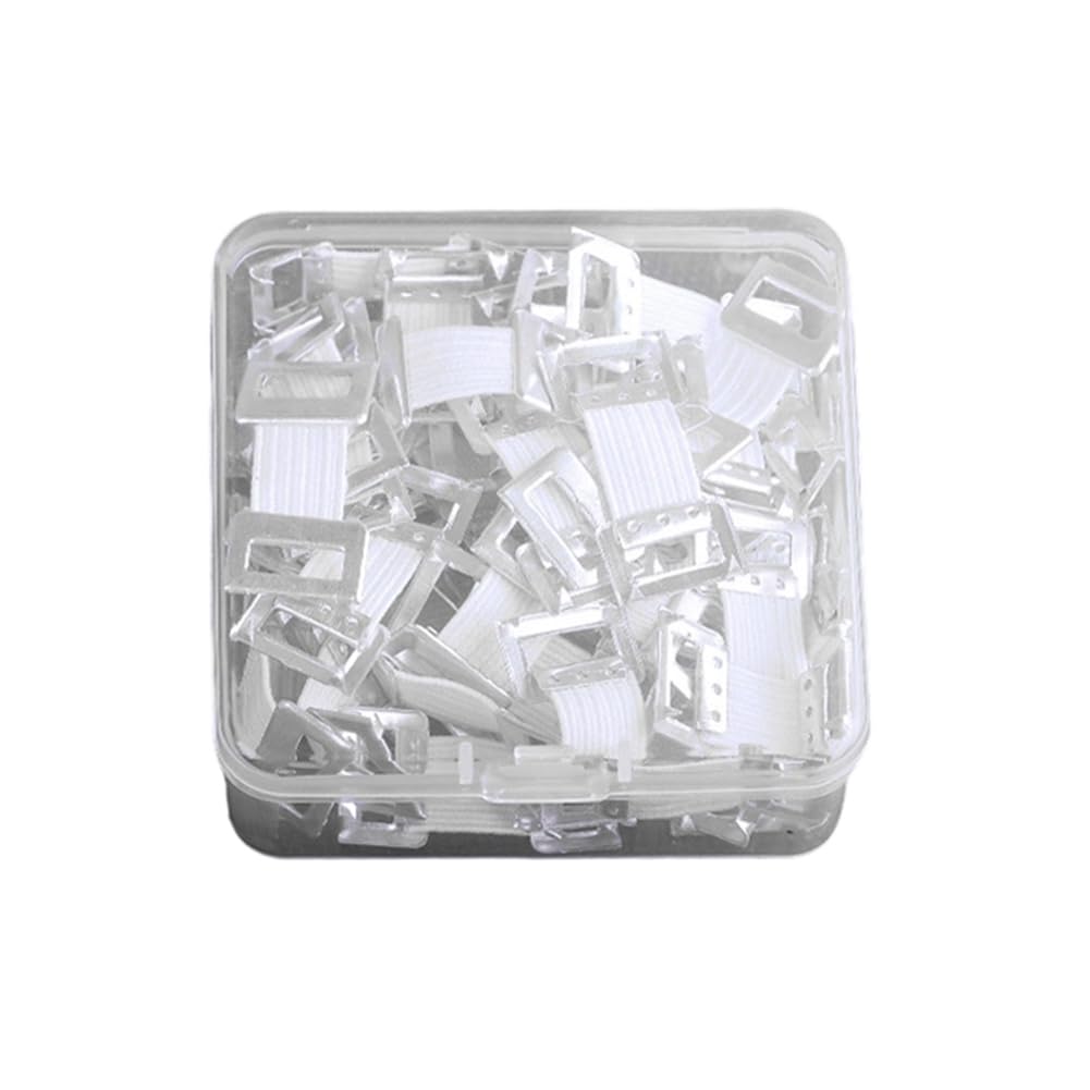 Jnchdghwa White Elastic Bandage Clips(50 Pcs), Stretch Metal Clasp Design For Securely Holding For Fixing Bandages And Gauze